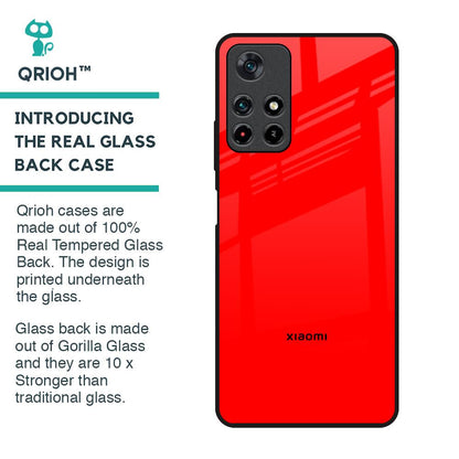 Blood Red Glass Case for Redmi Note 11T 5G