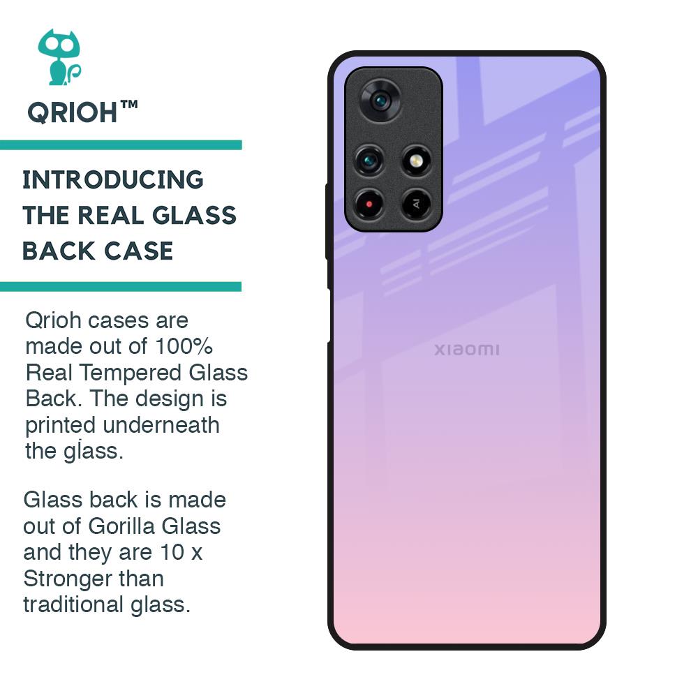 Lavender Gradient Glass Case for Redmi Note 11T 5G