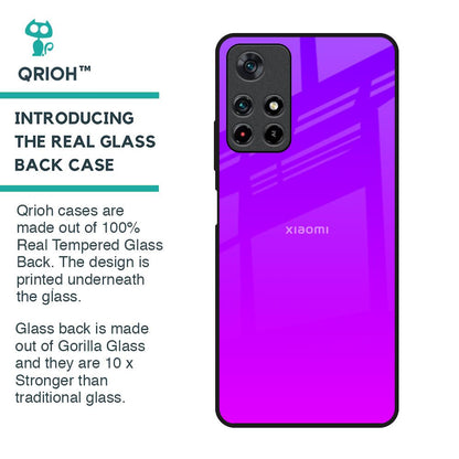 Purple Pink Glass Case for Redmi Note 11T 5G