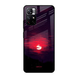 Morning Red Sky Redmi Note 11T 5G Glass Cases & Covers Online