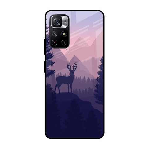 Deer In Night Redmi Note 11T 5G Glass Cases & Covers Online