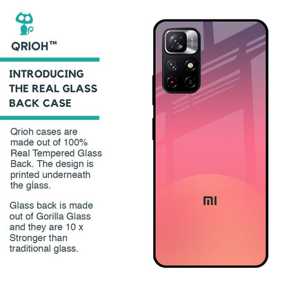 Sunset Orange Glass Case for Redmi Note 11T 5G