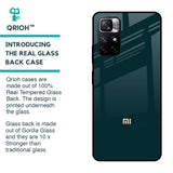 Hunter Green Glass Case For Redmi Note 11T 5G