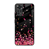 Heart Rain Fall Redmi Note 11S Glass Back Cover Online