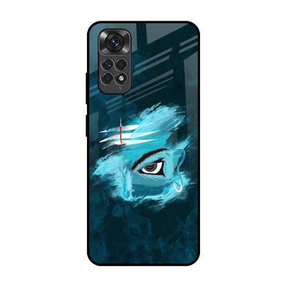 Power Of Trinetra Redmi Note 11S Glass Back Cover Online