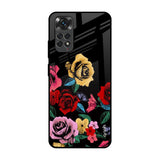 Floral Decorative Redmi Note 11S Glass Back Cover Online