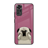 Funny Pug Face Redmi Note 11S Glass Back Cover Online