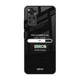 Error Redmi Note 11S Glass Back Cover Online