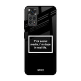 Dope In Life Redmi Note 11S Glass Back Cover Online