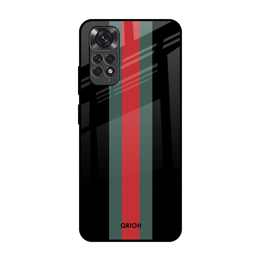 Vertical Stripes Redmi Note 11S Glass Back Cover Online
