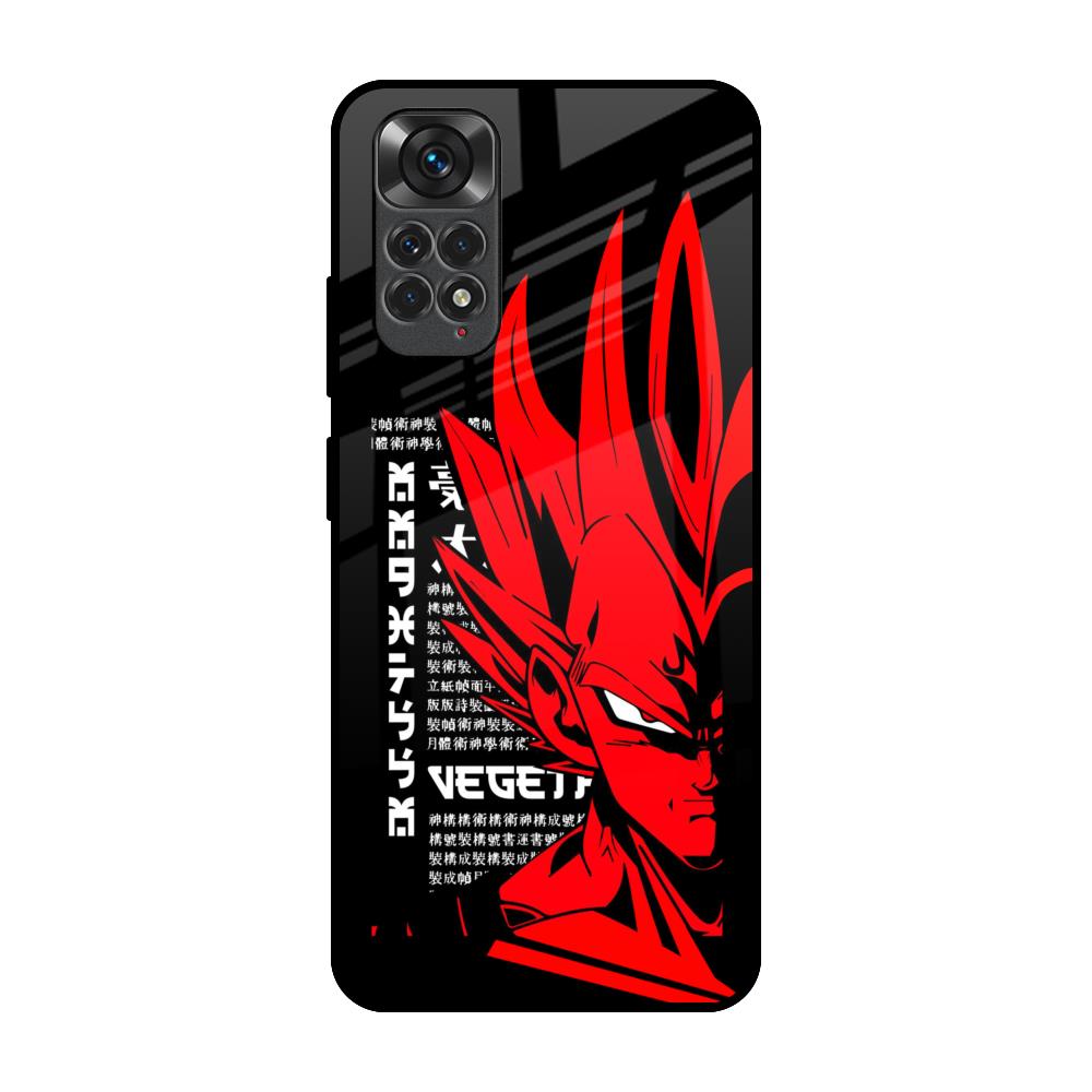Red Vegeta Redmi Note 11S Glass Back Cover Online