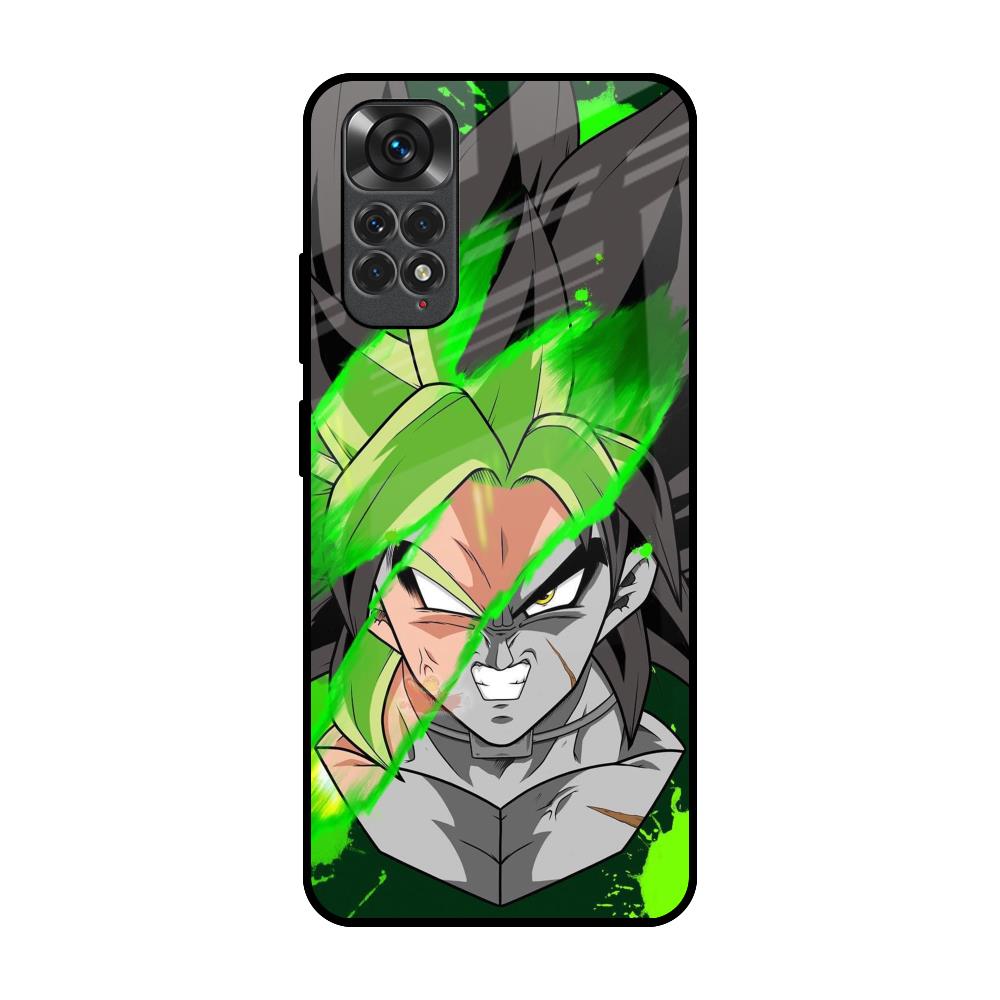 Anime Green Splash Redmi Note 11S Glass Back Cover Online