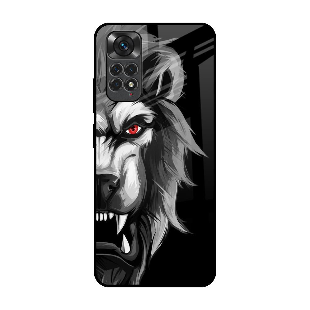 Wild Lion Redmi Note 11S Glass Back Cover Online