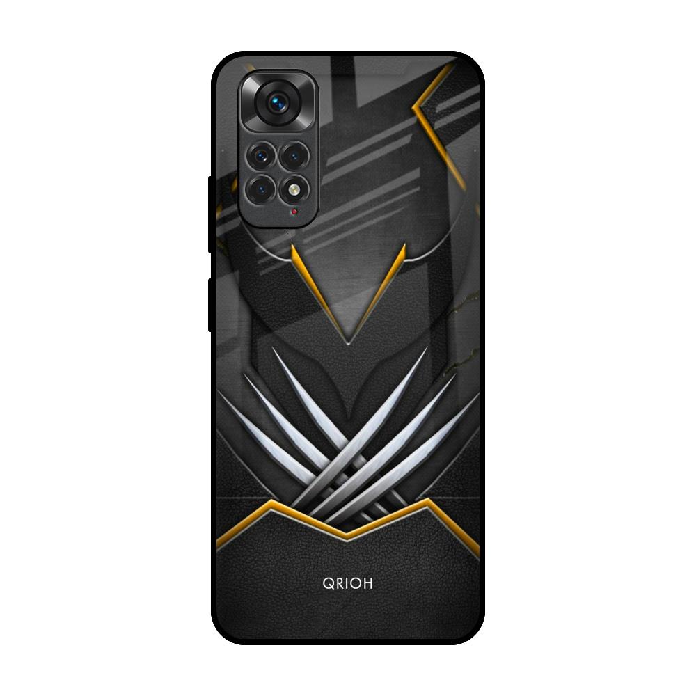 Black Warrior Redmi Note 11S Glass Back Cover Online