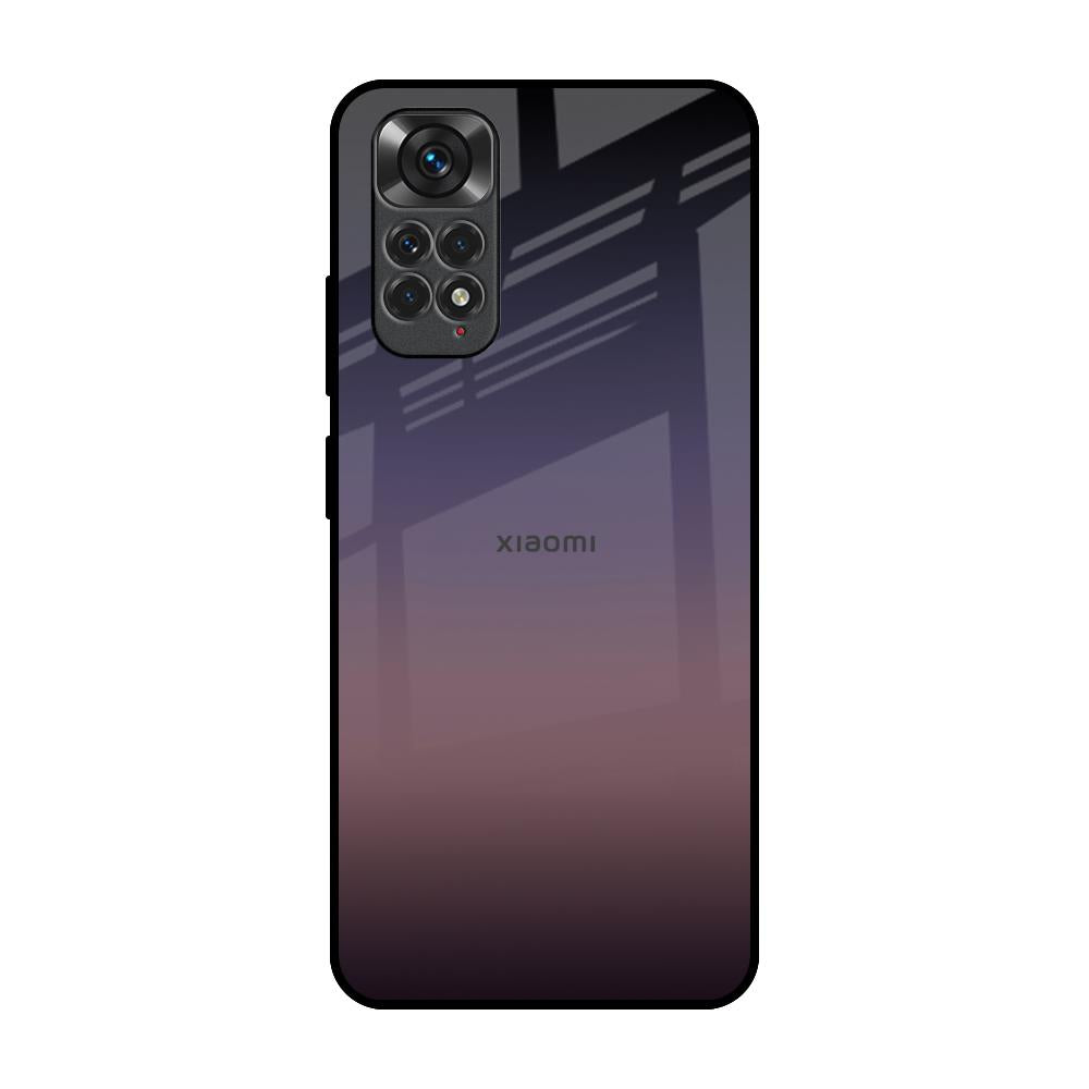 Grey Ombre Redmi Note 11S Glass Back Cover Online