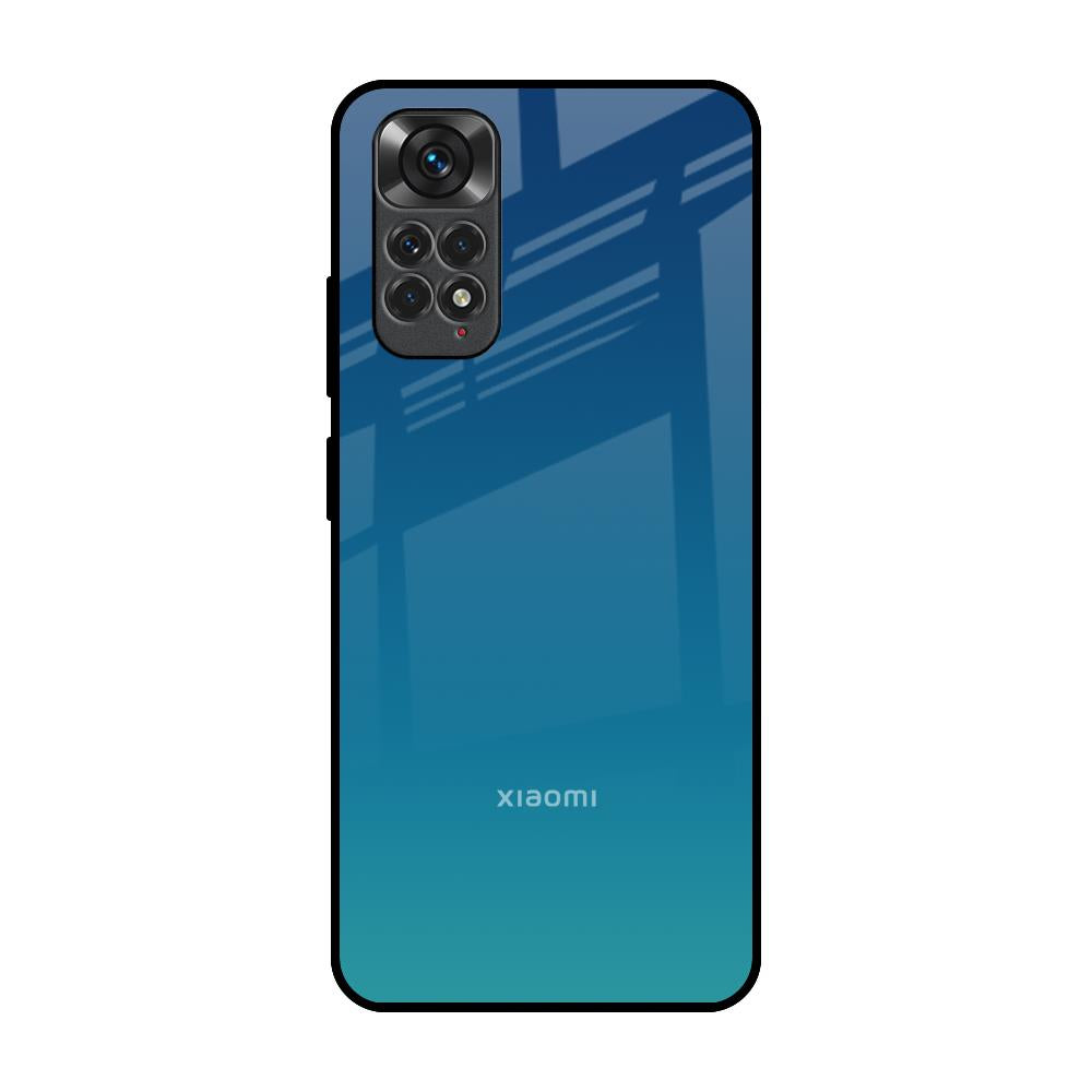 Celestial Blue Redmi Note 11S Glass Back Cover Online