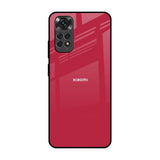 Solo Maroon Redmi Note 11S Glass Back Cover Online