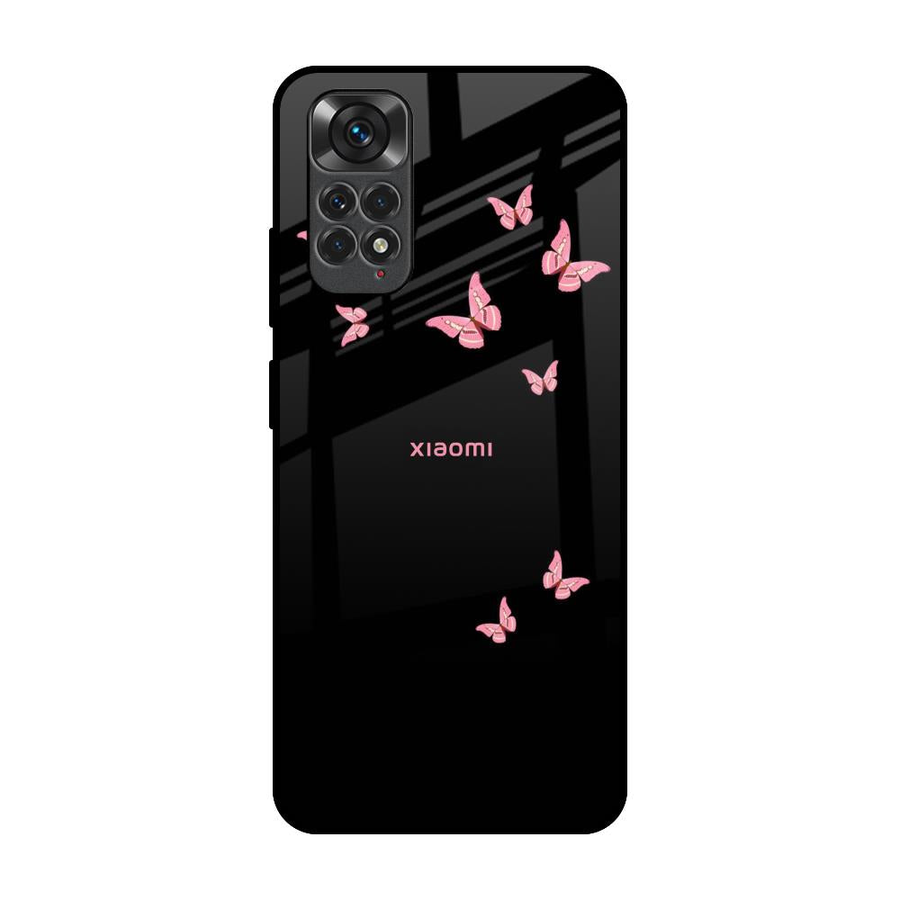 Fly Butterfly Redmi Note 11S Glass Back Cover Online