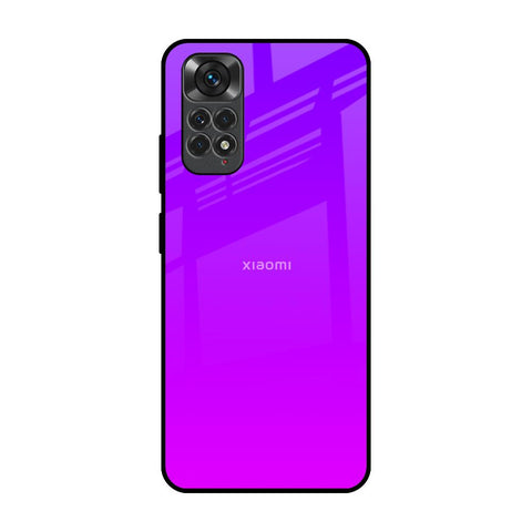 Purple Pink Redmi Note 11S Glass Back Cover Online