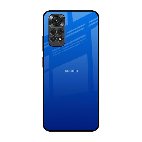 Egyptian Blue Redmi Note 11S Glass Back Cover Online