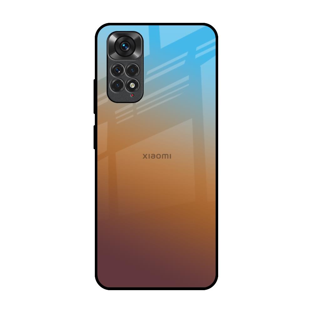 Rich Brown Redmi Note 11S Glass Back Cover Online