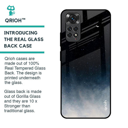 Black Aura Glass Case for Redmi Note 11S