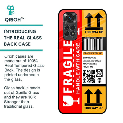 Handle With Care Glass Case for Redmi Note 11S