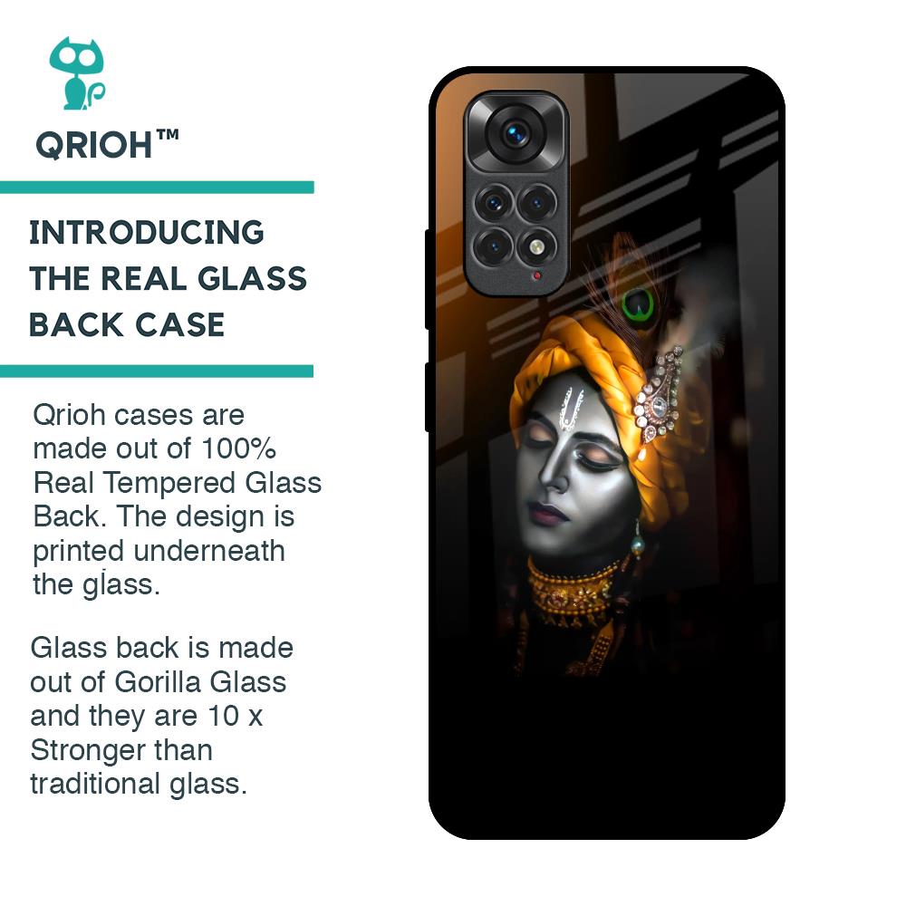 Ombre Krishna Glass Case for Redmi Note 11S