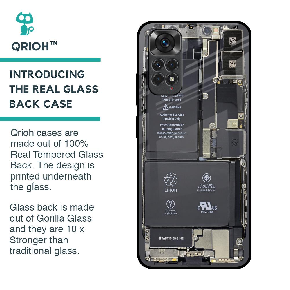 Skeleton Inside Glass Case for Redmi Note 11S