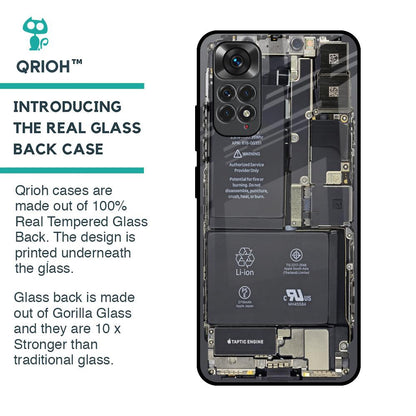 Skeleton Inside Glass Case for Redmi Note 11S