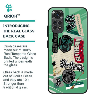 Slytherin Glass Case for Redmi Note 11S