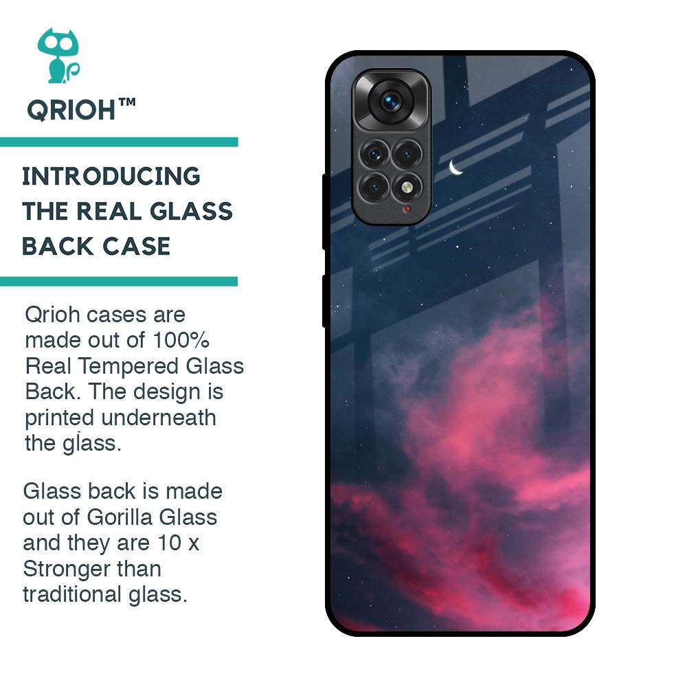 Moon Night Glass Case For Redmi Note 11S
