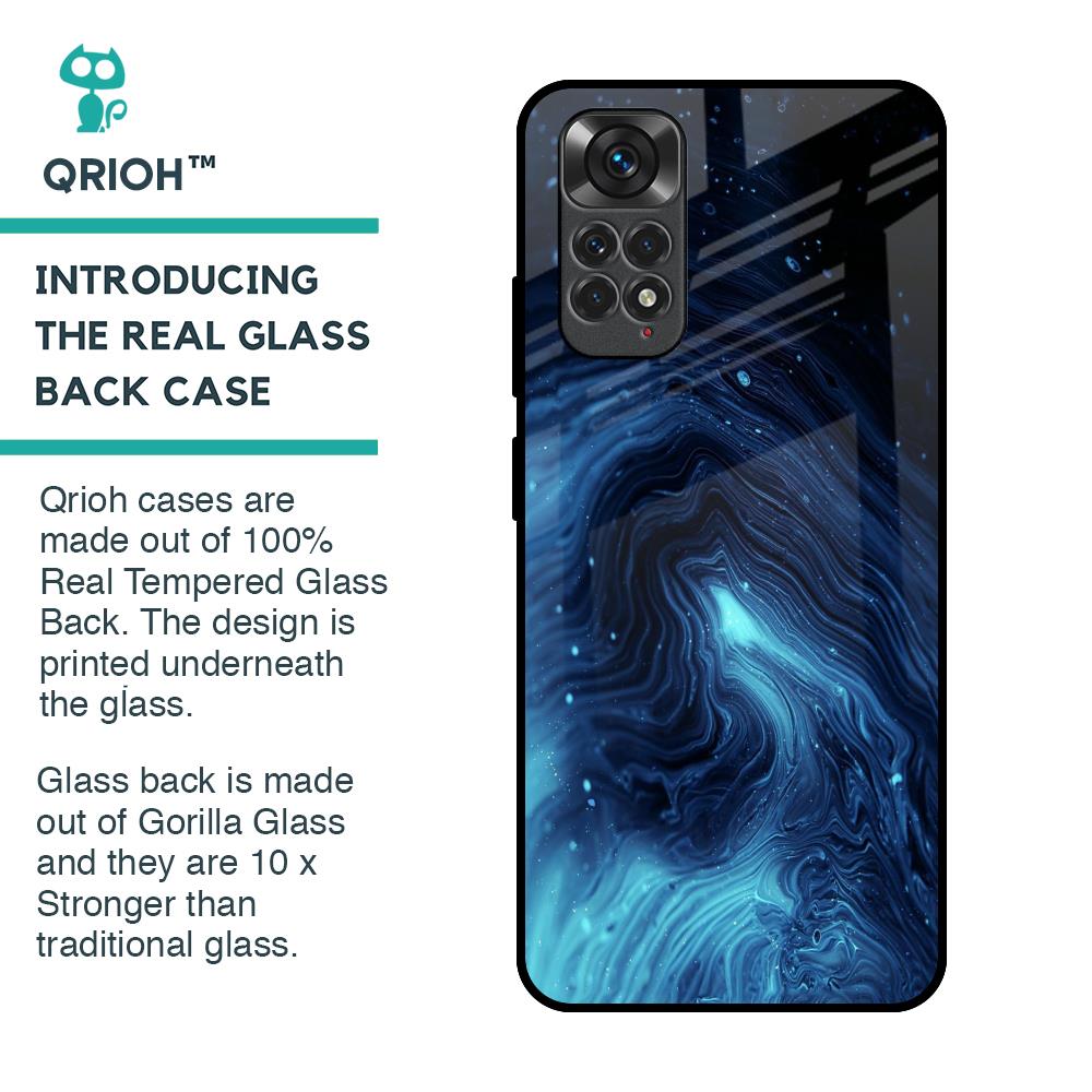 Dazzling Ocean Gradient Glass Case For Redmi Note 11S
