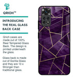 Geometric Purple Glass Case For Redmi Note 11S