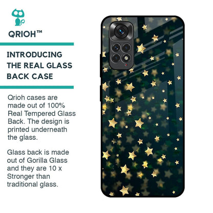 Dazzling Stars Glass Case For Redmi Note 11S