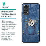 Kitty In Pocket Glass Case For Redmi Note 11S