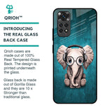 Adorable Baby Elephant Glass Case For Redmi Note 11S