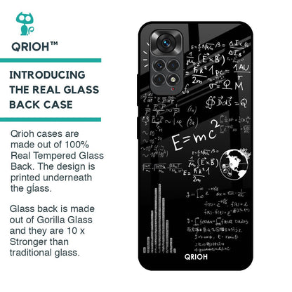 Funny Math Glass Case for Redmi Note 11S