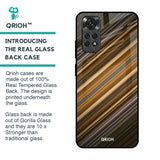 Diagonal Slash Pattern Glass Case for Redmi Note 11S