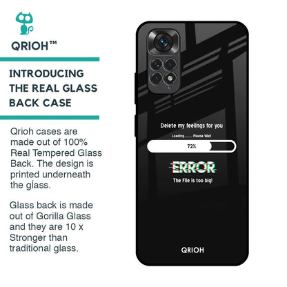 Error Glass Case for Redmi Note 11S