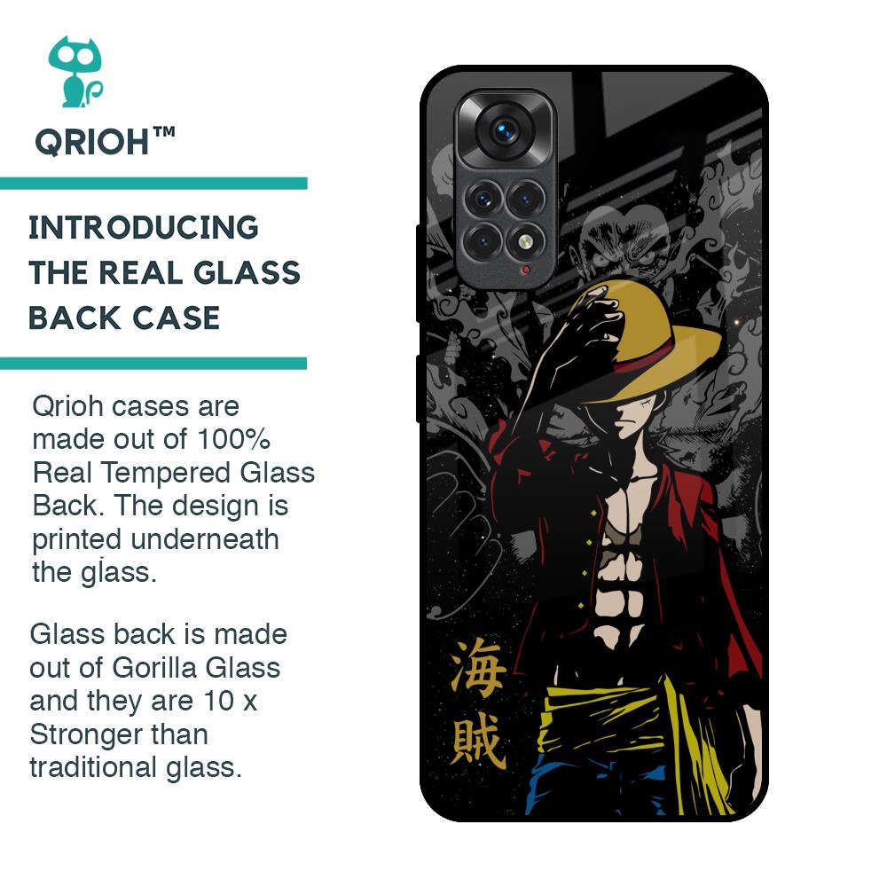 Dark Luffy Glass Case for Redmi Note 11S