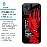 Red Vegeta Glass Case for Redmi Note 11S