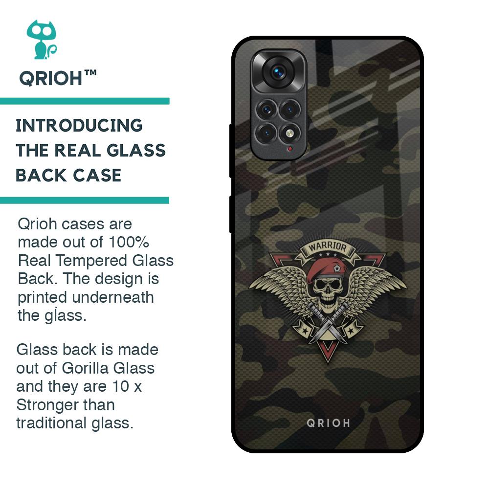 Army Warrior Glass Case for Redmi Note 11S