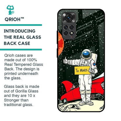 Astronaut on Mars Glass Case for Redmi Note 11S