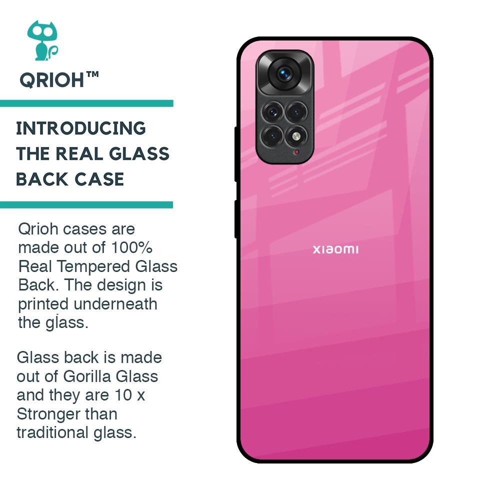 Pink Ribbon Caddy Glass Case for Redmi Note 11S