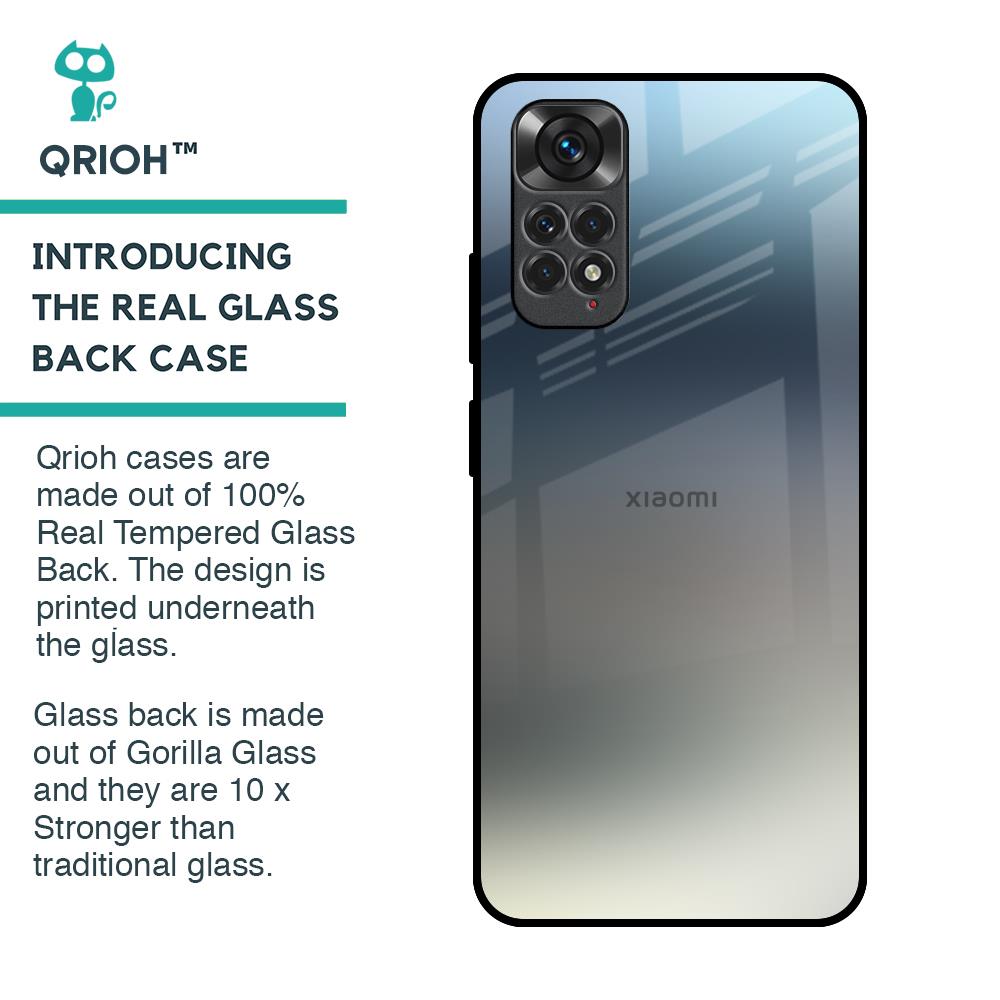 Tricolor Ombre Glass Case for Redmi Note 11S