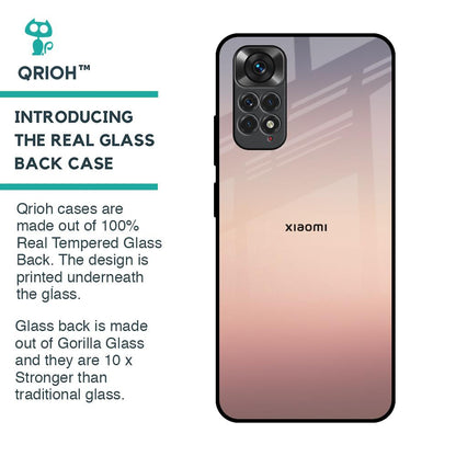 Golden Mauve Glass Case for Redmi Note 11S