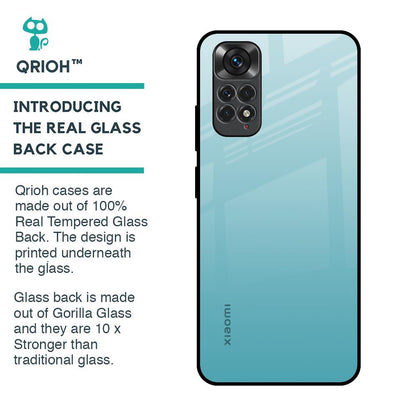 Arctic Blue Glass Case For Redmi Note 11S