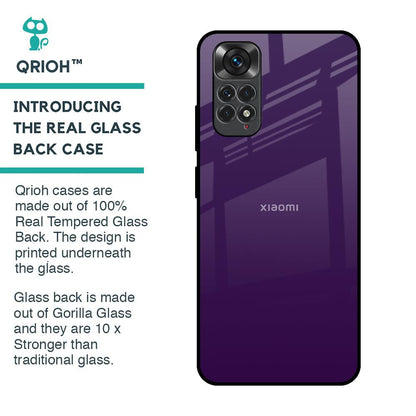 Dark Purple Glass Case for Redmi Note 11S