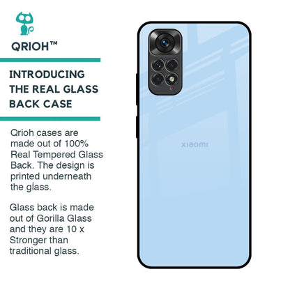 Pastel Sky Blue Glass Case for Redmi Note 11S